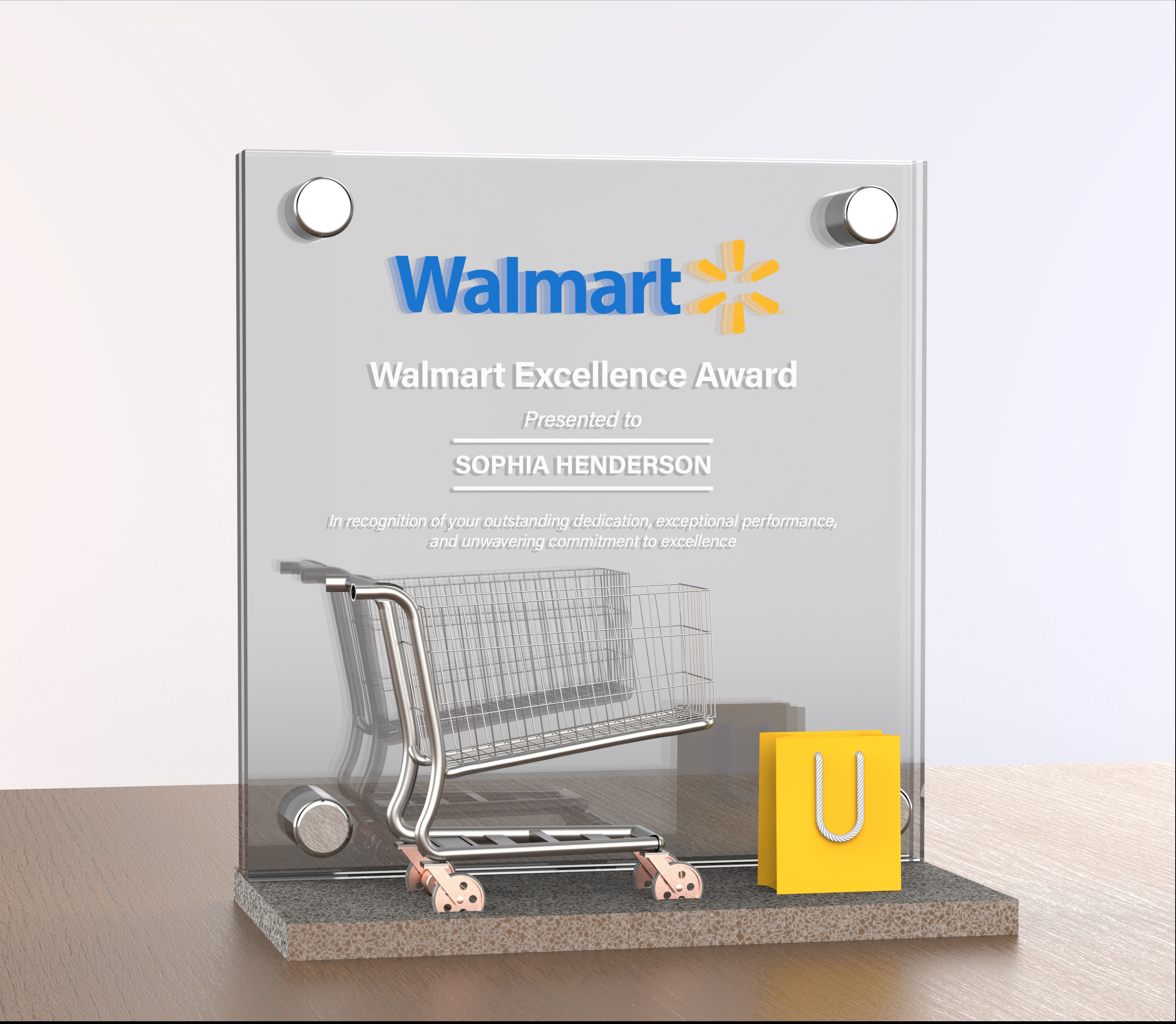 Walmart custom award