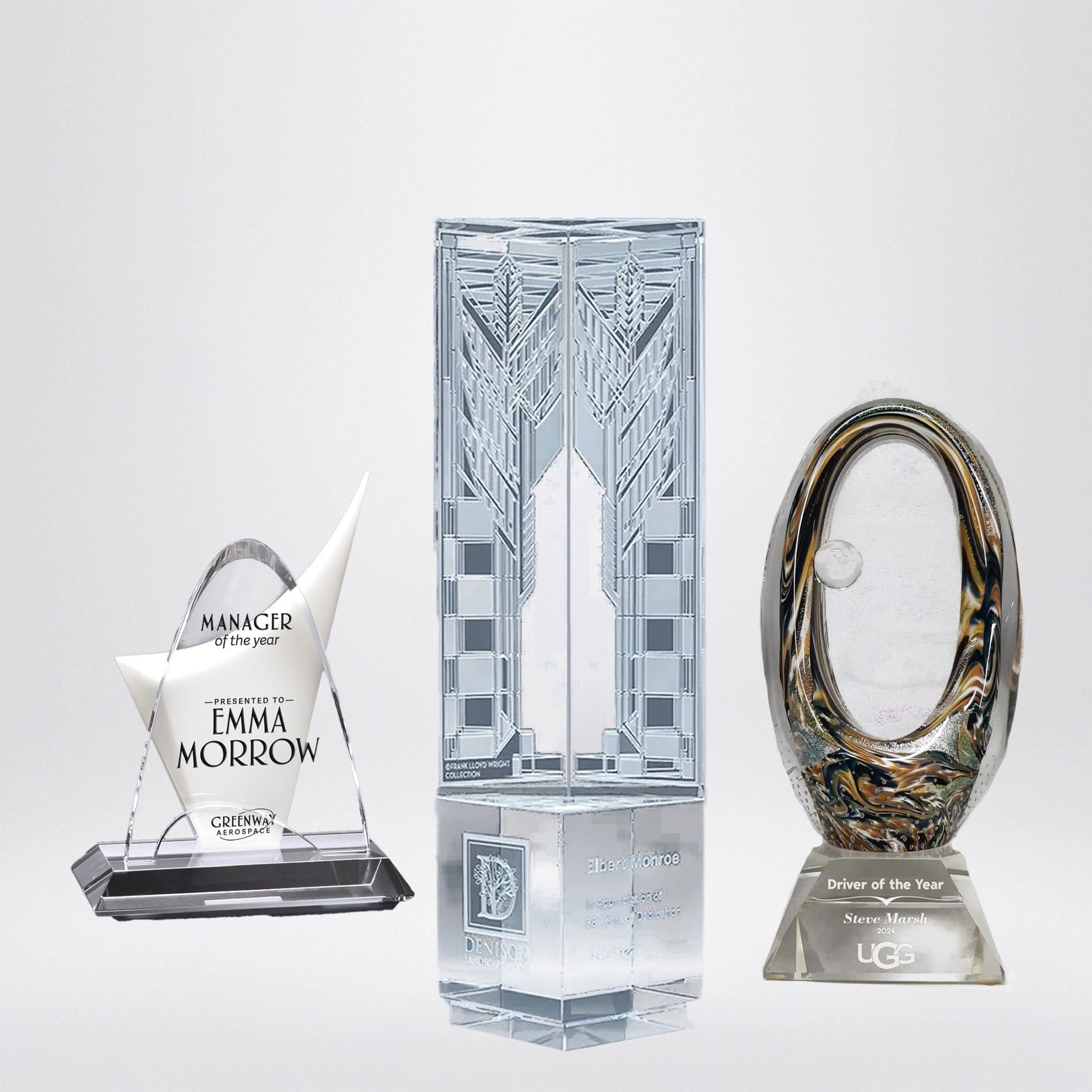 Collection of custom corporate awards